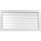 Ekena Millwork Vertical Surface Mount PVC Gable Vent: Functional, w/ 2"W x 2"P Brickmould Sill Frame, 38"W x 20"H GVPVE38X2003SF - alternate 1